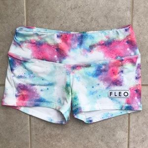 Fleo Paint Burst Workout Shorts